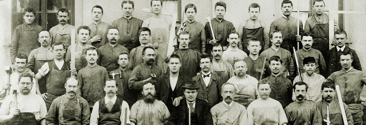 Historie Stiefelmayer Belegschaft 1889