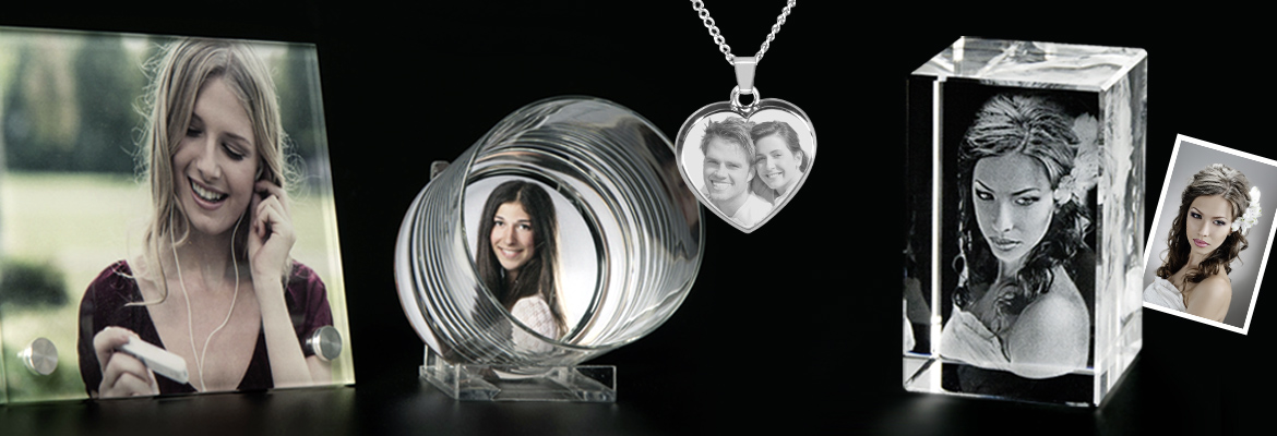 Contento Fotogeschenke mit Lasergravur & Digitaldruck